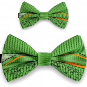 Papioane tata fiu, verde iarba, imprimeuri eclectice